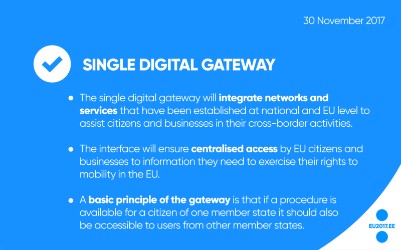 Single digital gateway